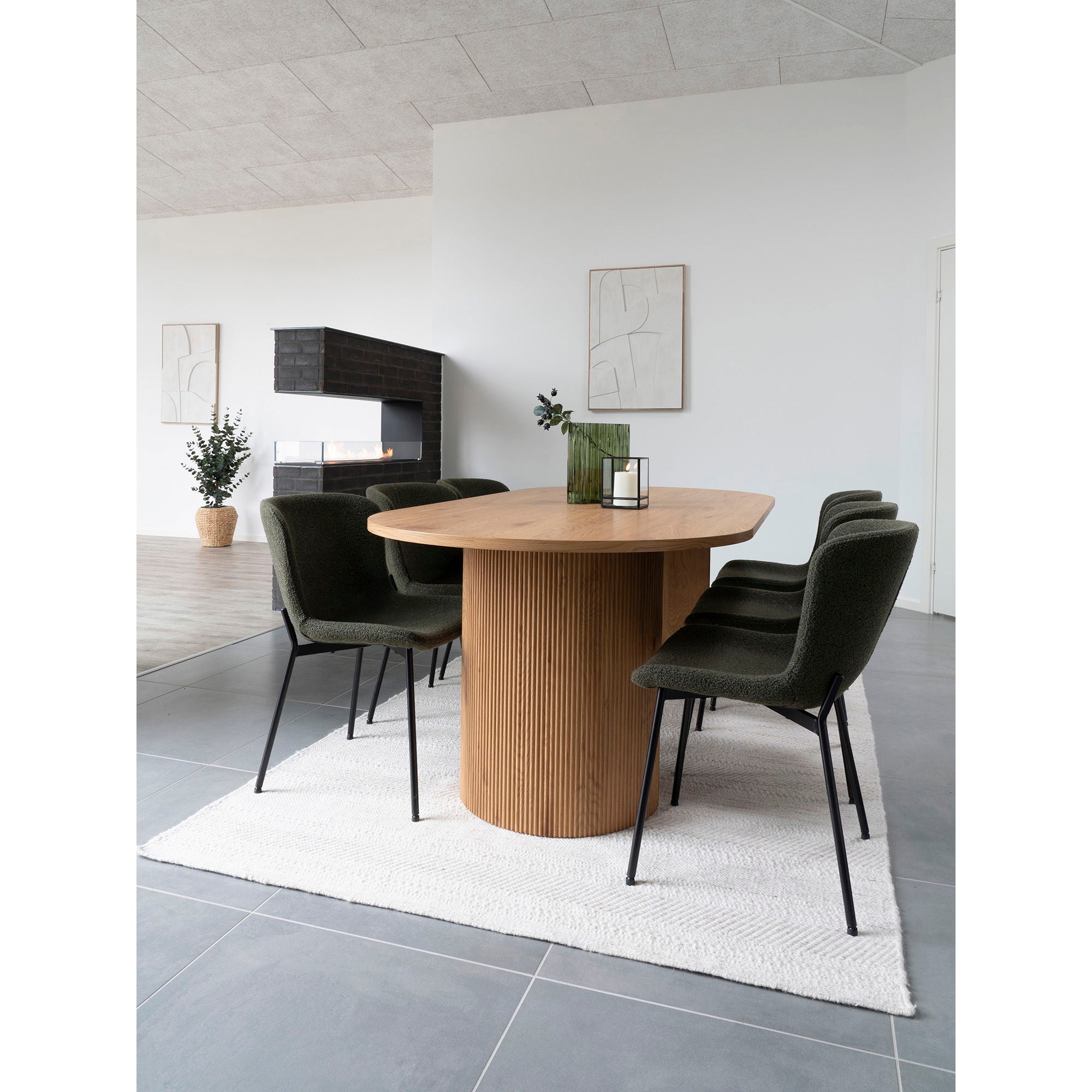 Boavista – Esstisch oval, 100 × 210 × 75 cm
